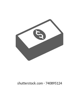 Banknote icon in trendy flat style isolated on white background. Symbol for your web site design, logo, app, UI. Vector illustration, EPS