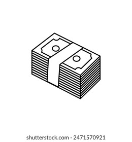 icono de billete ilustración de Plantilla de Vector diseño de logotipo