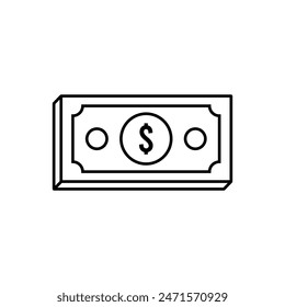 banknote icon vector template illustration logo design