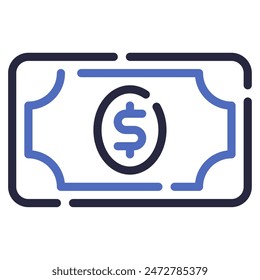 Banknote icon for web, app, infographic, etc