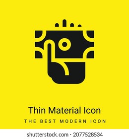 Banknote minimal bright yellow material icon