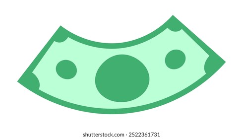 banknote money dollar icon, flying money bill, paper dollar currency, cash money