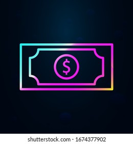 Billete en icono de estilo nolan. Línea delgada simple, contorno vectorial de iconos de hotel para ui y ux, sitio web o aplicación móvil