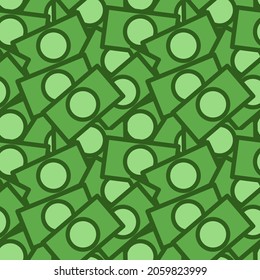 Banknote pattern background. Seamless pattern. Wrapping paper. Pile of money top view. Vector background.