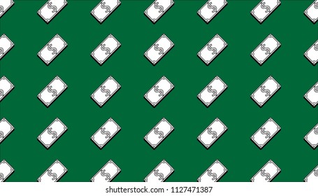 Banknote seamless pattern background,Vector,Illustration.