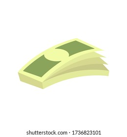 Billetes en diseño simple y plano de diseño vectorial para su diseño, presentación, sitio web.