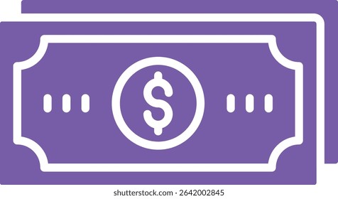 Banknote vector icon. Can be used for printing, mobile and web applications.