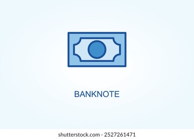 Banknote vector or logo sign symbol illustration