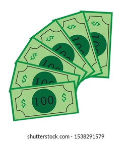 Banknote,finance and business icon vector on background