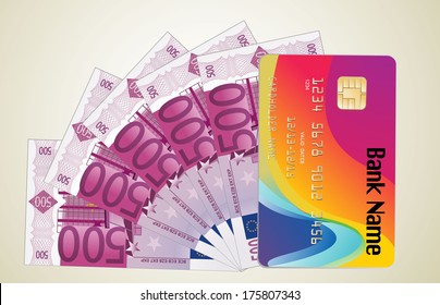 banknotes and credit card 