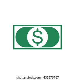 Banknotes in flat style. Vector icon.