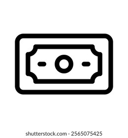 Banknotes icon design in trendy style, ready for premium use