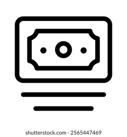Banknotes icon design in trendy style, ready for premium use