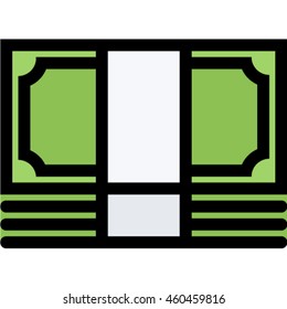 banknotes outline icon