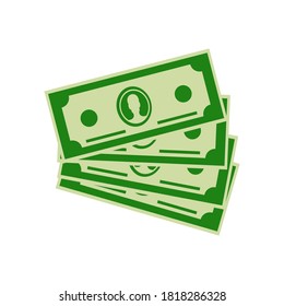 banknotes vector. Bill money on white background. vector illustration