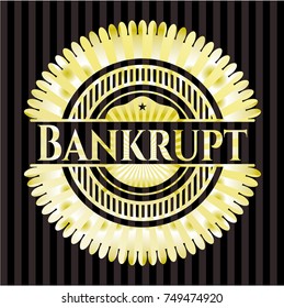 Bankrupt gold emblem