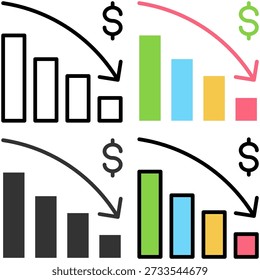 Bankrupt Icon set collection � Complete icon pack collection for Accounting and Finance theme needs