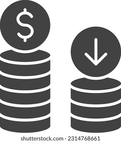 Bankrupt icon vector image. Suitable for mobile application web application and print media.
