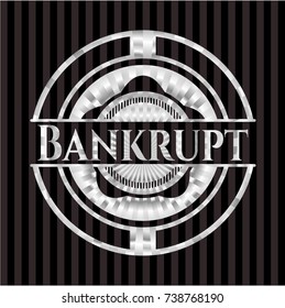 Bankrupt silver emblem