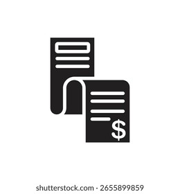 Deuda de bancarrota llena Ilustración vectorial de iconos