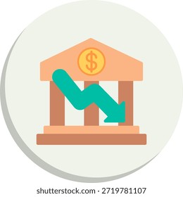 Bankruptcy Flat Circle Style Icon