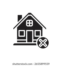 Ilustración vectorial de iconos de bancarrota sin hogar llena