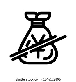 bankruptcy icon or logo isolated sign symbol vector illustration - high quality black style vector icons
