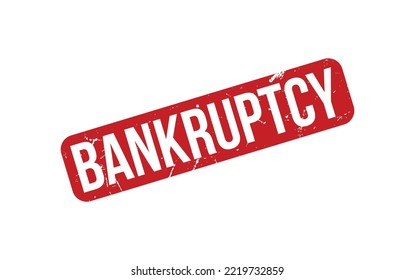 Bankruptcy Rubber Stamp Seal Vector