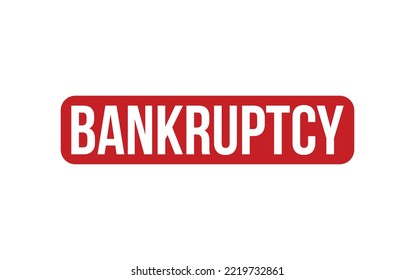 Bankruptcy Rubber Stamp Seal Vector