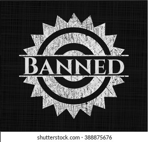 Emblema de pizarra prohibido