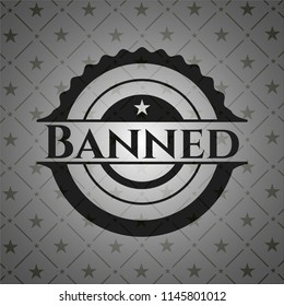 Banned dark emblem. Retro