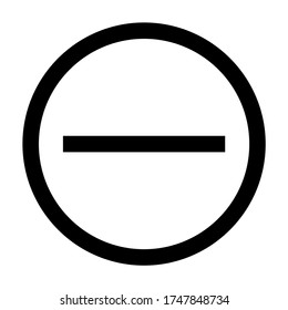 Banned, forbidden website - line icon vector - computer security icons