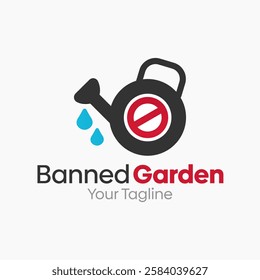 Banned Garden Logo Design Template. Good for Business, Agency, Community and Organization