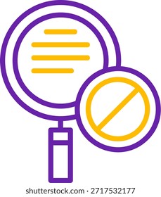 Banned Line Two Color Vector Line Two Color Vector Icon Design Design