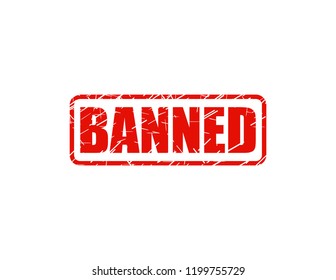 Banned red stamp