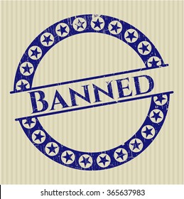 Banned rubber stamp