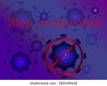 pancarta sobre el coronavirus para informar y advertir sobre la propagación de la enfermedad. el diseño del virus de la corona