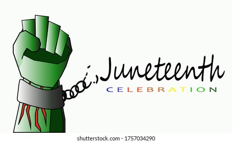 Banner about Juneteenth Celebration, June 19