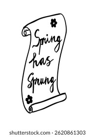 Un Anuncio sobre la bienvenida a la primavera