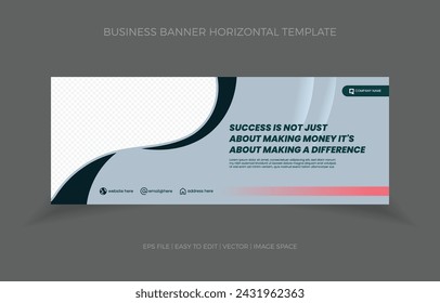 Banner Abstrakter Hintergrund Business Horizontales Design.