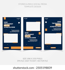 banner abstract background business template set design. image space replacement.