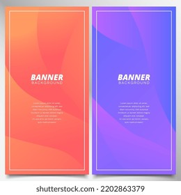 banner  abstract background gradient color difference design vector