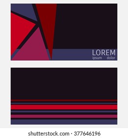 banner with abstract background with multicolored geometric shapes