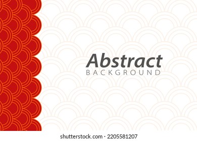 Banner Abstract Background Wave Chinese Professional Wallpaper Red Style Modern Pattern