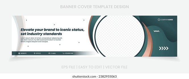 banner abstract background for website and social media cover template design.