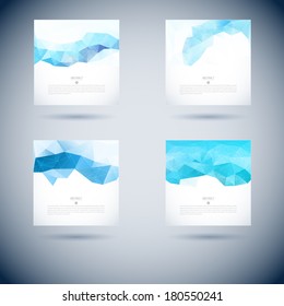 banner abstract blue background light geometric triangle pattern vector graphic abstract vector modern background with shape item template for design banner abstract blue background light geometric tr