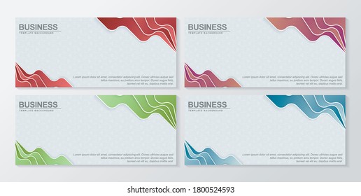 Banner Resumen diseño de patrones coloridos