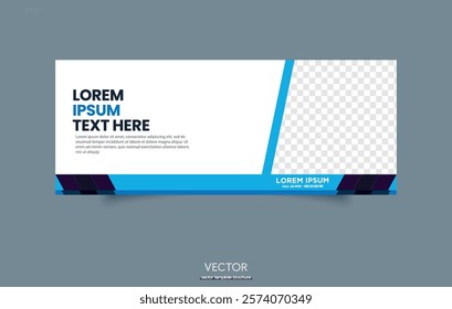 Banner Abstract creative business poster template design.