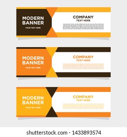 Banner abstract design templates for simple ads are very easy to use for companies or businesses.