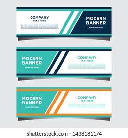 Banner abstract design templates for simple ads are very easy to use for companies or businesses.